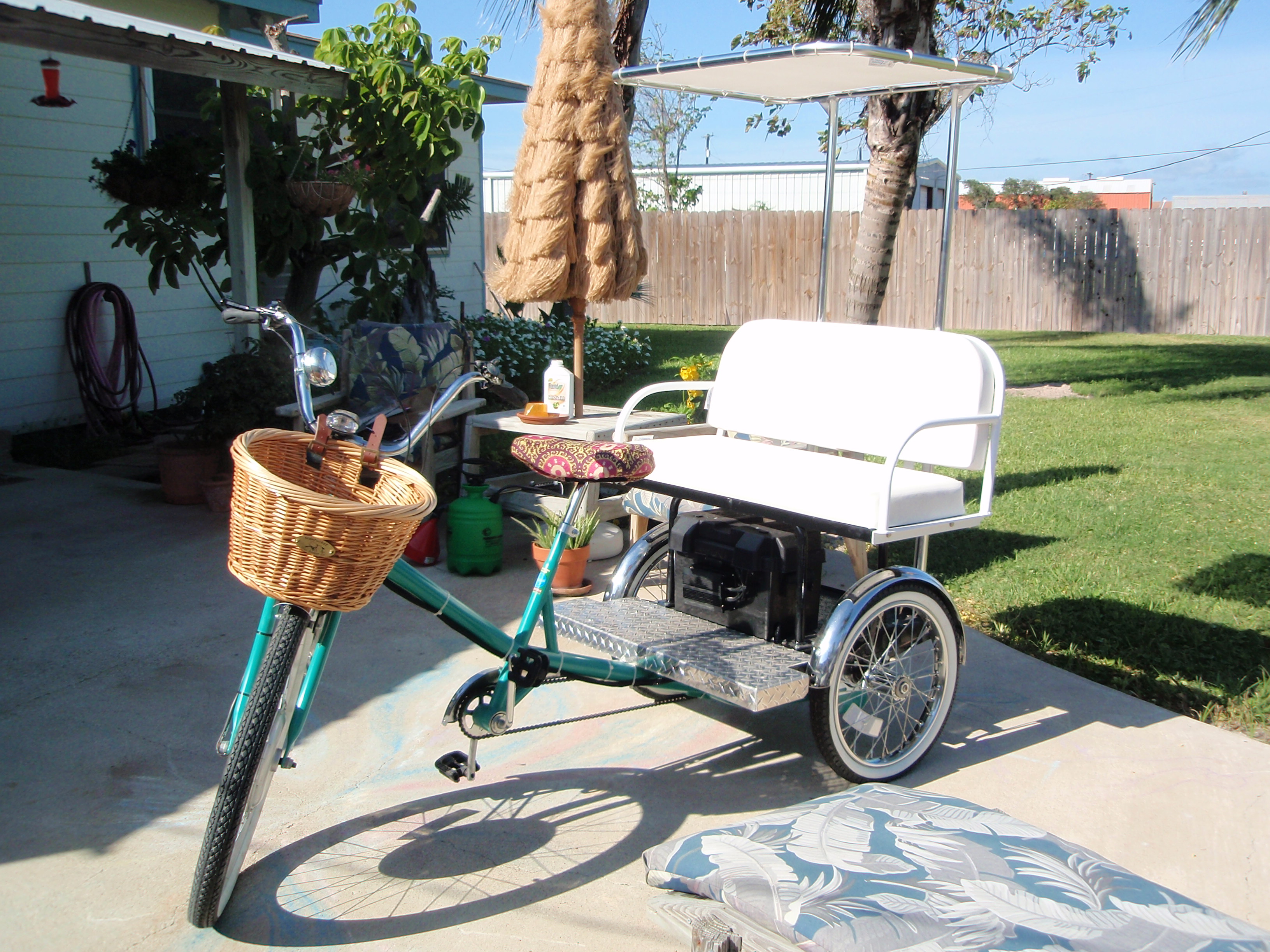 tricycle bench seat