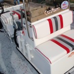 Red Fin Seating Featuring 94qt Igloo Marine Ice Chest Removable Cushions